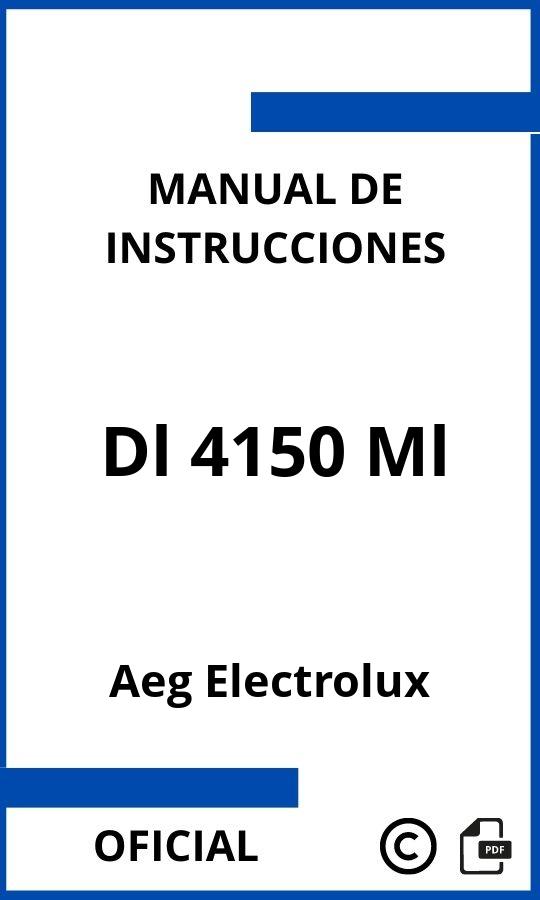 Manual con instrucciones Aeg Electrolux Dl 4150 Ml