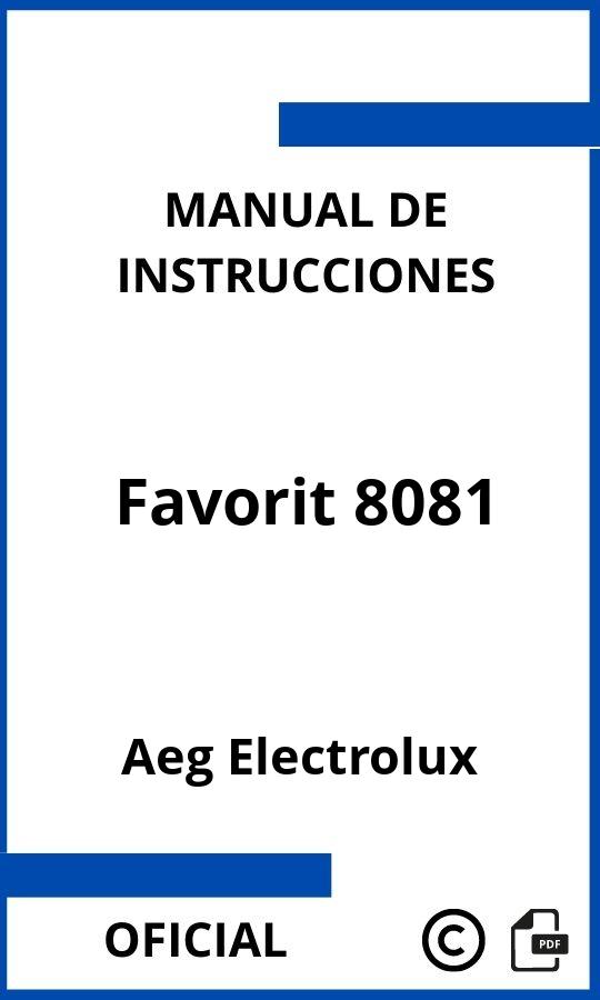 Aeg Electrolux Favorit 8081 Instrucciones