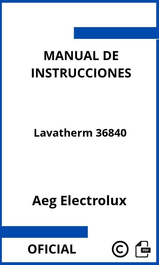 Aeg Electrolux Lavatherm 36840 Manual