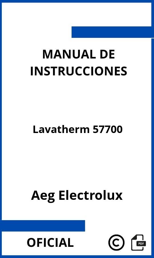 Manual de Instrucciones Aeg Electrolux Lavatherm 57700