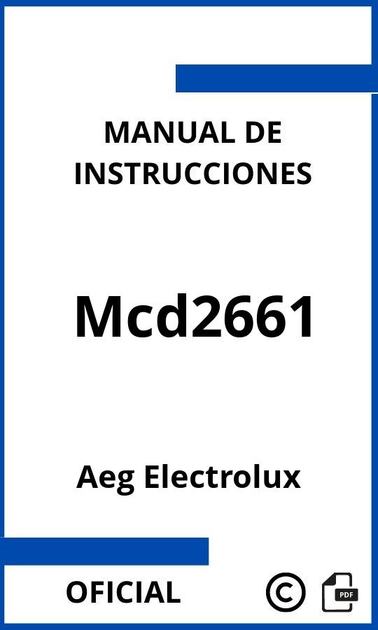 Manual de Instrucciones Aeg Electrolux Mcd2661