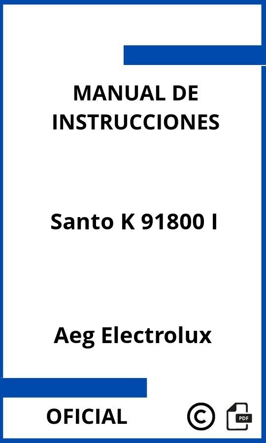 Manual de Instrucciones Aeg Electrolux Santo K 91800 I