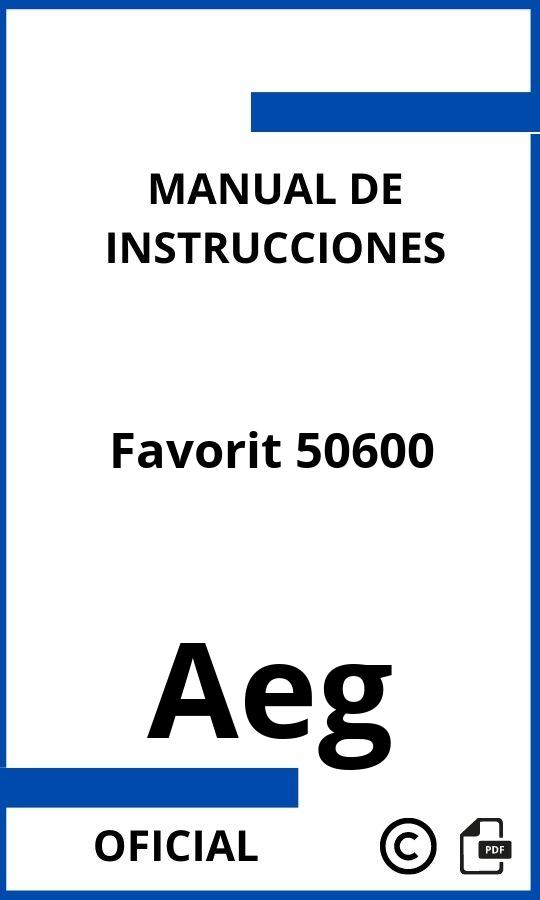 Aeg Favorit 50600 Manual de Instrucciones