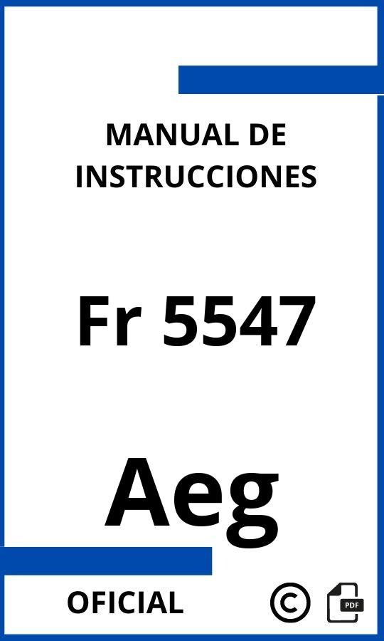 Aeg Fr 5547 Instrucciones