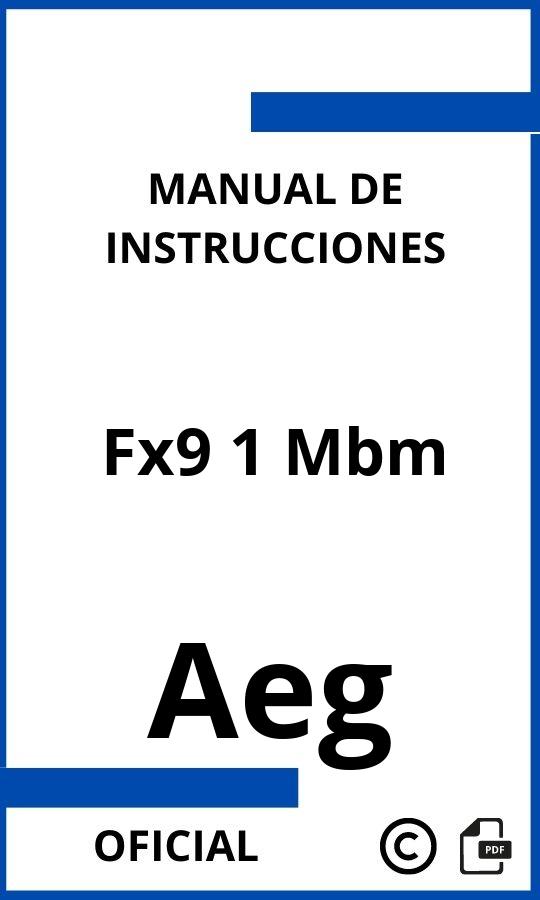 Instrucciones de Aeg Fx9 1 Mbm