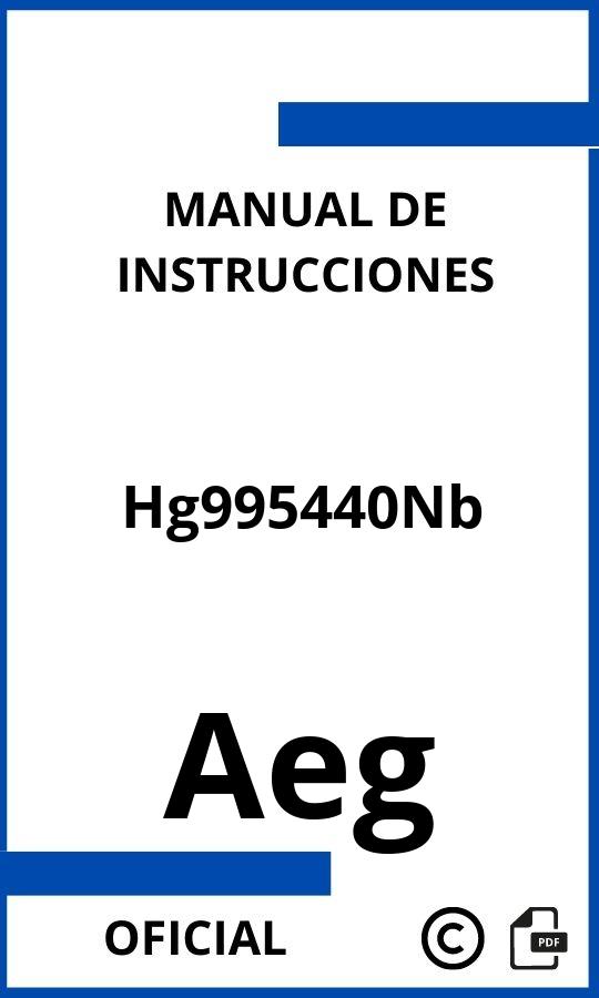 Manual con instrucciones Aeg Hg995440Nb