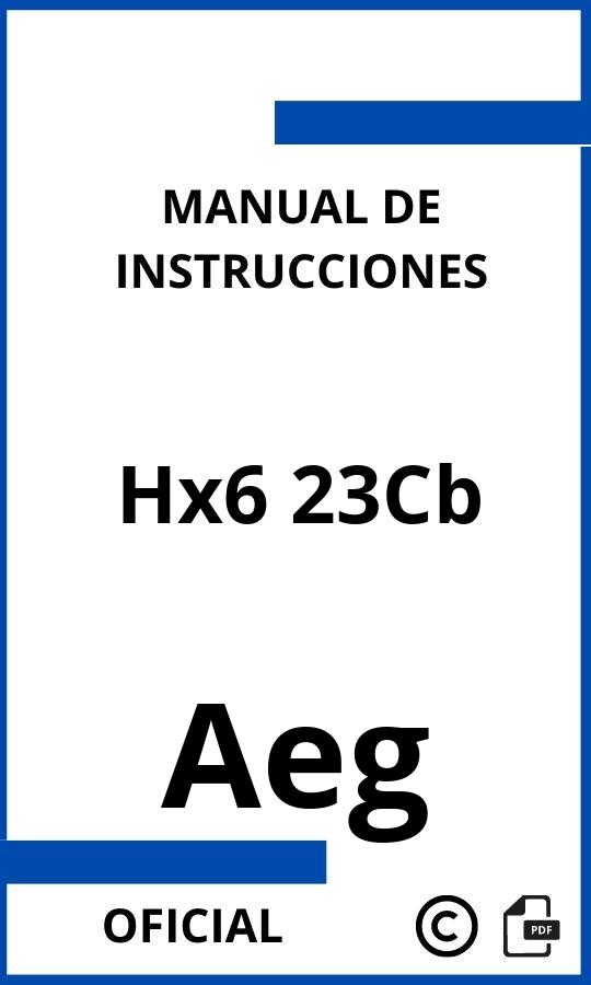 Manual de instrucciones Aeg Hx6 23Cb