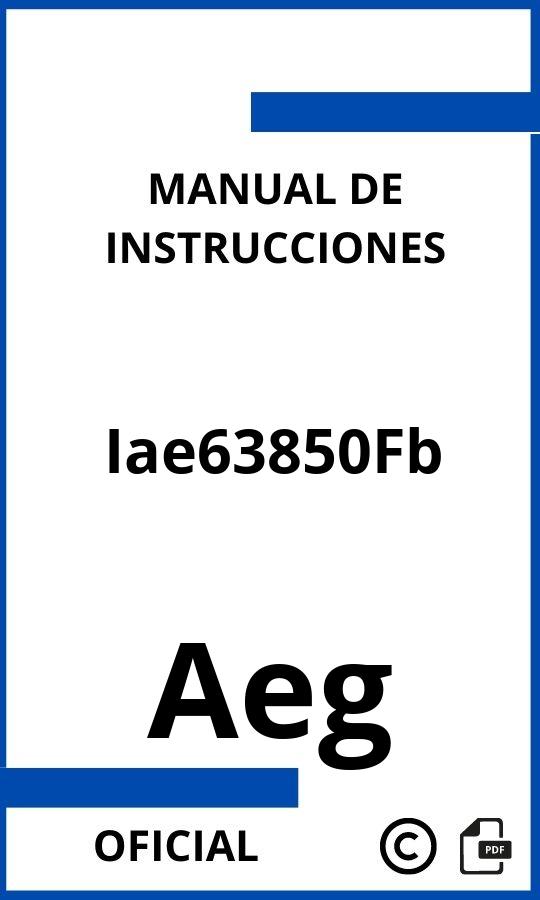Aeg Iae63850Fb Manual