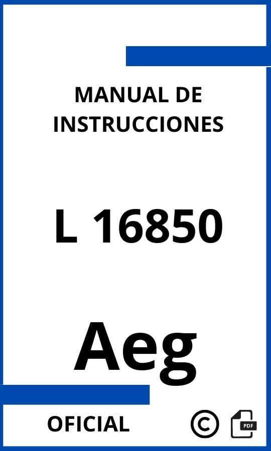 Instrucciones de Aeg L 16850