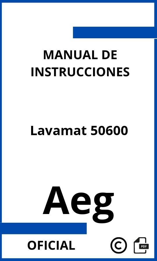 Aeg Lavamat 50600 Manual de Instrucciones