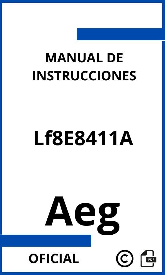 Aeg Lf8E8411A Manual con instrucciones