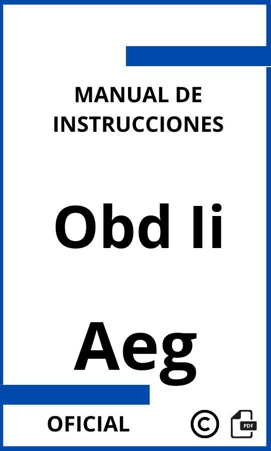 Manual con instrucciones Aeg Obd Ii
