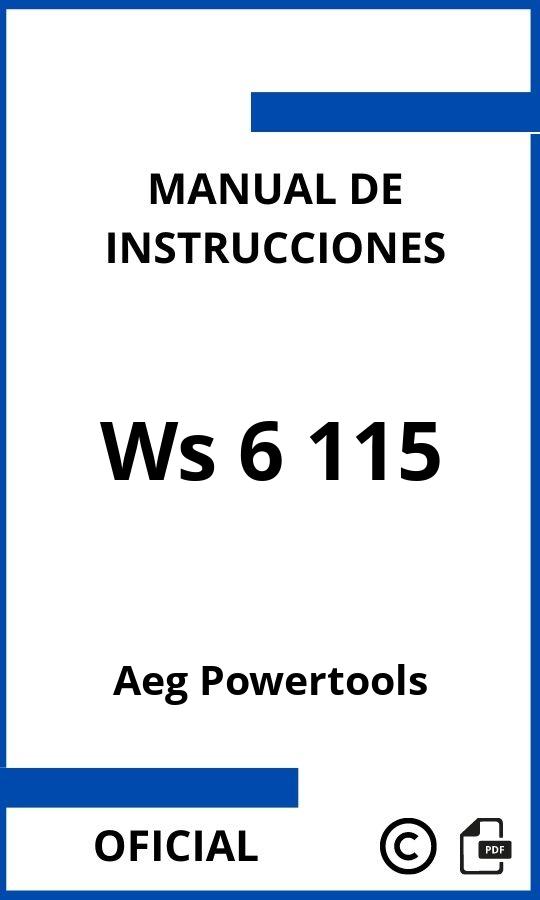 Aeg Powertools Ws 6 115 Manual de Instrucciones