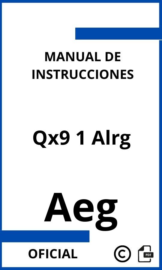 Instrucciones de Aeg Qx9 1 Alrg