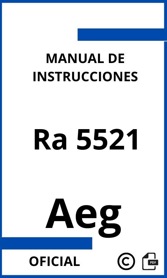 Manual con instrucciones Aeg Ra 5521