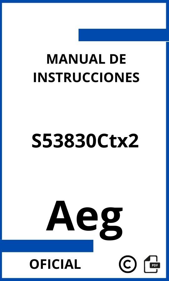 Instrucciones de Aeg S53830Ctx2