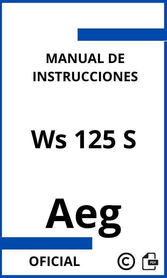 Aeg Ws 125 S Manual con instrucciones