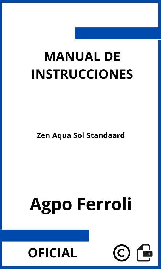 Agpo Ferroli Zen Aqua Sol Standaard Manual de Instrucciones
