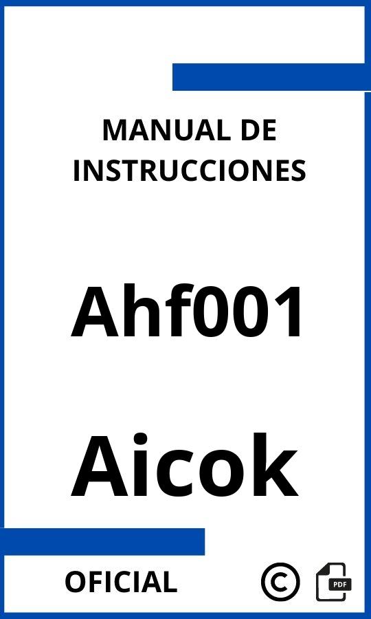 Manual de instrucciones Aicok Ahf001