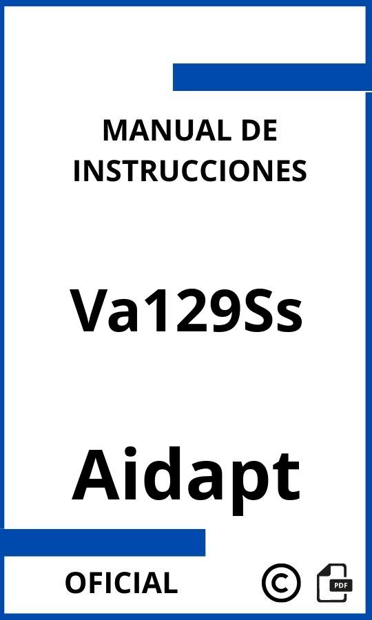 Manual de Instrucciones Aidapt Va129Ss