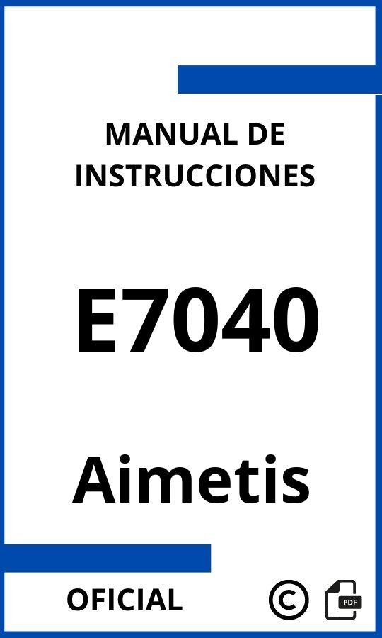 Manual con instrucciones Aimetis E7040