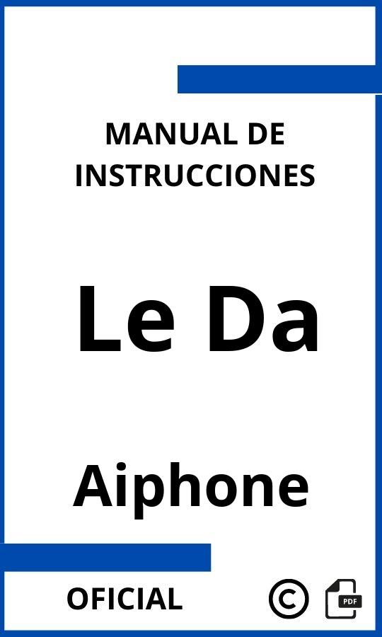 Aiphone Le Da Manual con instrucciones