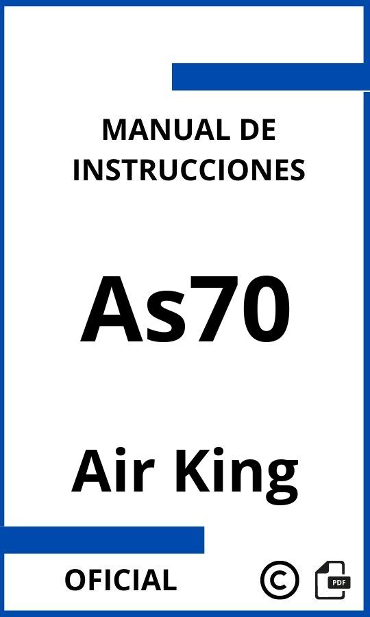 Manual con instrucciones Air King As70