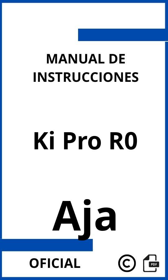 Aja Ki Pro R0 Instrucciones