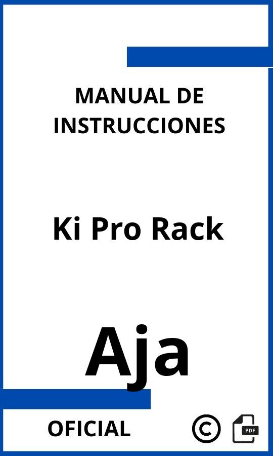 Manual de Instrucciones Aja Ki Pro Rack