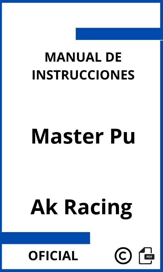 Manual de instrucciones Ak Racing Master Pu