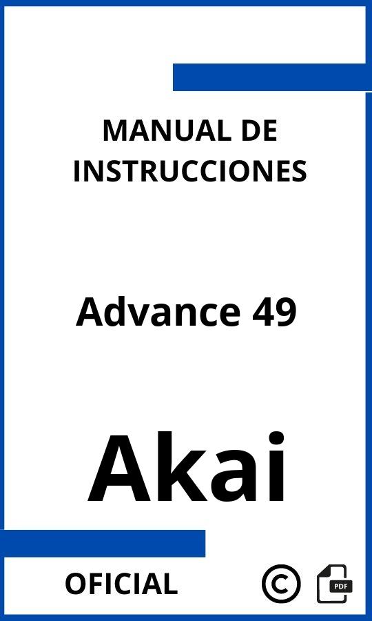 Manual con instrucciones Akai Advance 49