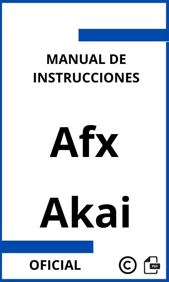Akai Afx Manual con instrucciones