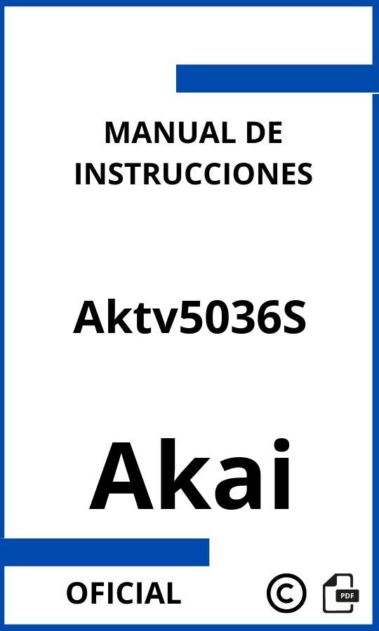 Manual con instrucciones Akai Aktv5036S
