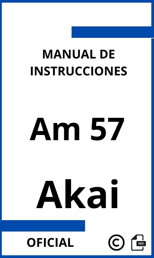 Manual de Instrucciones Akai Am 57