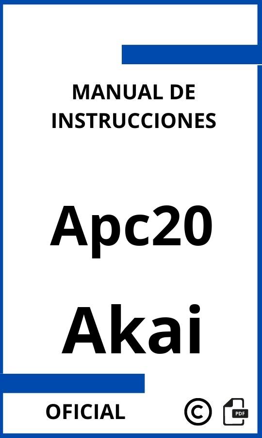 Manual de Instrucciones Akai Apc20