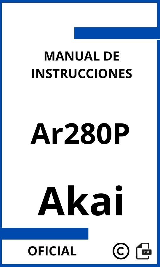 Manual con instrucciones Akai Ar280P