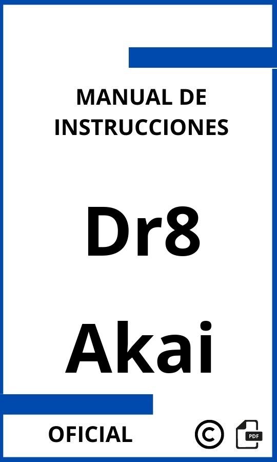 Manual de instrucciones Akai Dr8