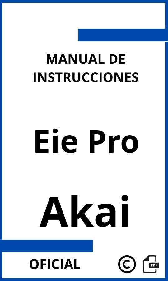 Akai Eie Pro Manual de Instrucciones