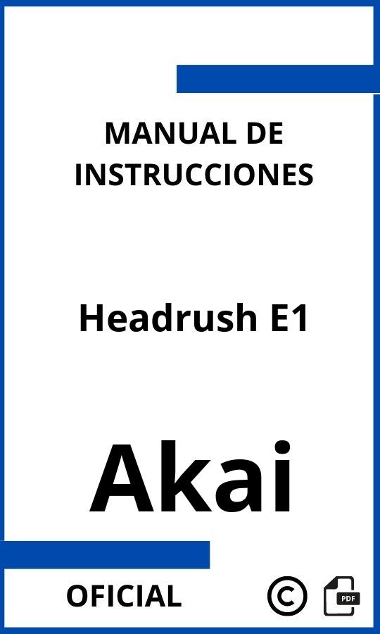 Instrucciones de Akai Headrush E1