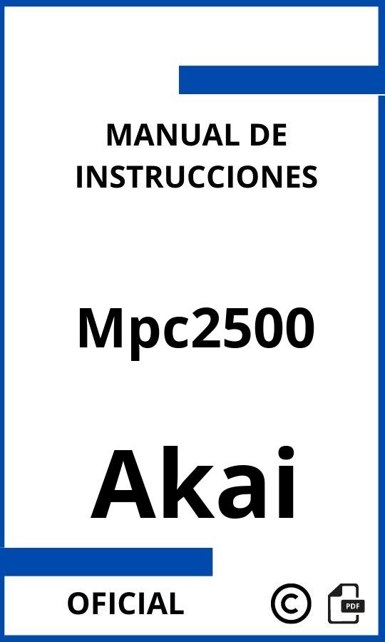 Manual de instrucciones Akai Mpc2500
