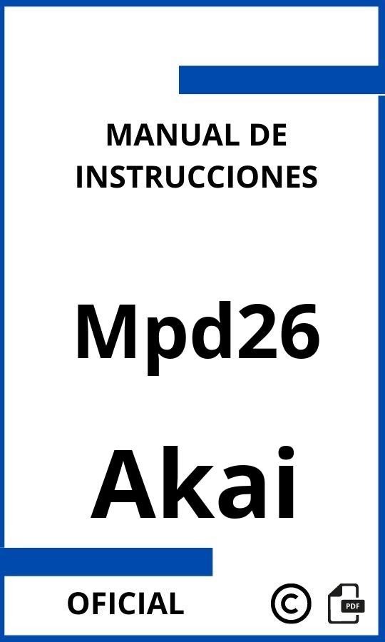 Manual de instrucciones Akai Mpd26