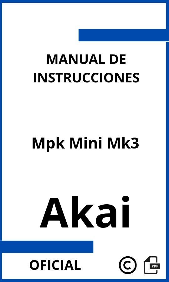 Akai Mpk Mini Mk3 Manual con instrucciones