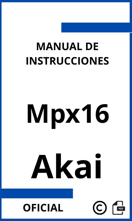 Akai Mpx16 Manual con instrucciones