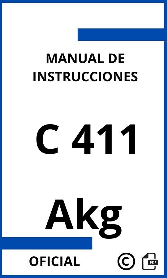 Instrucciones de Akg C 411