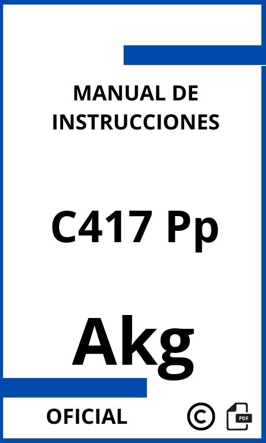 Akg C417 Pp Manual