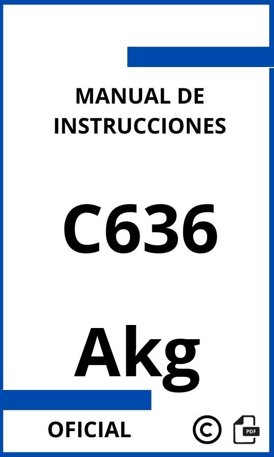 Instrucciones de Akg C636