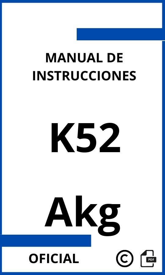 Instrucciones de Akg K52