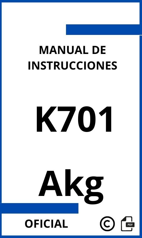 Manual de instrucciones Akg K701