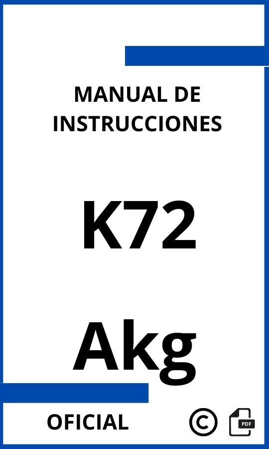 Instrucciones de Akg K72