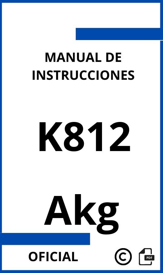 Manual de Instrucciones Akg K812